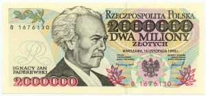 2.000.000 złotych 1993 - seria B