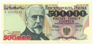 500,000 zloty 1993 - Z series