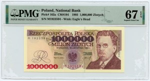 1,000,000 zloty 1993 - M series - PMG 67 EPQ