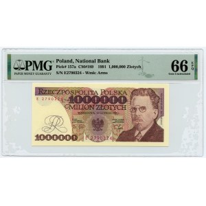 1 000 000 PLN 1991 - série E - PMG 66 EPQ