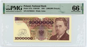 1.000.000 PLN 1991 - Serie E - PMG 66 EPQ