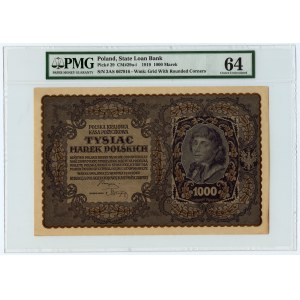 1.000 marek polskich 1919 - III Serja AS - PMG 64