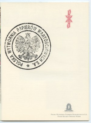 PWPW Philatelic Folder with stamps (5 pcs)