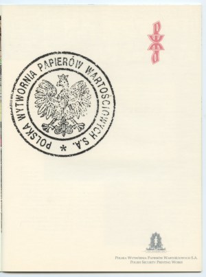 PWPW Philatelie-Mappe mit Briefmarken (5 Stück)