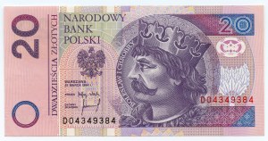 20 zloty 1994 - Serie DO 4349384