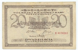 20 Polish marks 1919 - series E 0176287