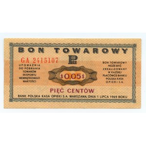 PEWEX - 5 centů 1969 - GA 2415107