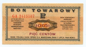 PEWEX - 5 centesimi 1969 - GA 2415107