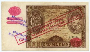 100 złotych 1934 - Ser. AL. 6115104