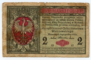 2 poľské marky 1916 - Všeobecné - Séria A 8229696
