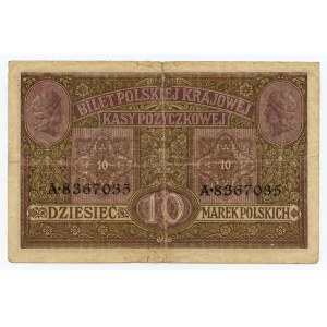 10 polských marek 1916 - Obecné - Série A 8367035