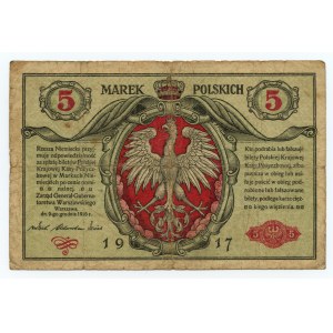 5 polských marek 1916 - Obecné - Série A 9521294
