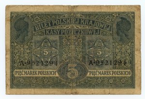 5 Polish marks 1916 - General - series A 9521294