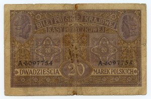 20 polských marek 1916 - Obecné - Série A 6097754