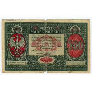 500 polských marek 1919 - 658756