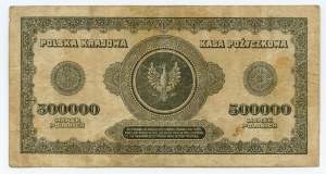 500 000 marks polonais 1923 - Série BI - 7 chiffres