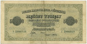 500 000 polských marek 1923 - Série I - 7 číslic