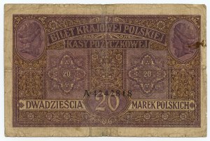 20 Polnische Marken 1916 - jenerał - Serie A 4242818