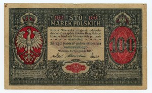 100 Polish marks 1916 - jeneral - series A 1073181