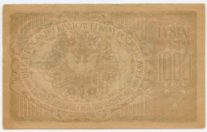 1000 polnische Mark 1919 - Ser. AB 0446346 - 7 Ziffern