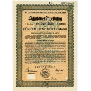 Szczecin/Stettin - 500 Reichsmark 1929