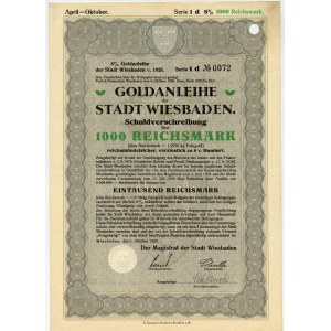 Wiesbaden - 1000 Reichsmark 1928