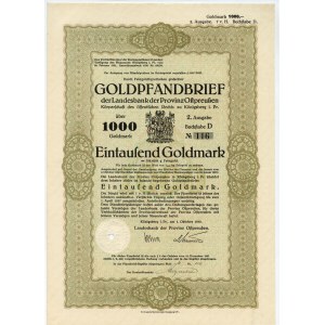 Königsberg - 1000 zlatých 1930