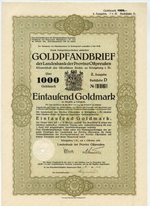 Königsberg - 1000 goldmark 1930