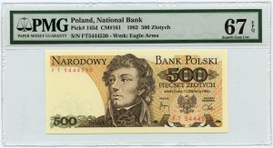 500 złotych 1982 - seria FT - PMG 67 EPQ