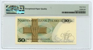 50 zloty 1975 - series BE 0000359 - PMG 67 EPQ