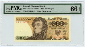 500 złotych 1982 - seria GD - PMG 66 EPQ