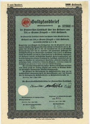 Szczecin/Stettin - 1000 points d'or 1929