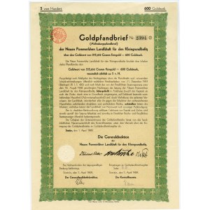 Szczecin/Stettin - 600 goldmark 1929
