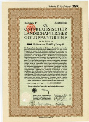 Königsberg - 100 marchi d'oro 1928