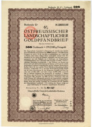 Königsberg - 500 zlatých 1929