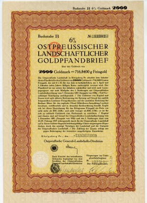 Königsberg - 2000 marchi d'oro 1929