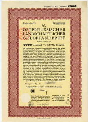 Königsberg - 2000 marchi d'oro 1927