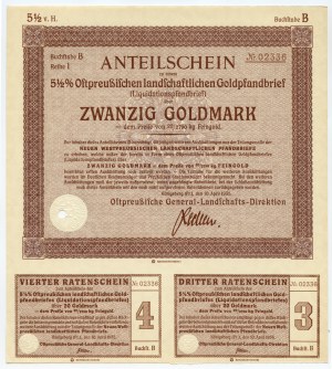 Hönigsberg - 20 goldmark 1935