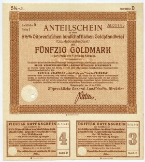 Königsberg - 50 marchi d'oro 1935