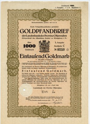 Königsberg - 1000 goldmark 1928