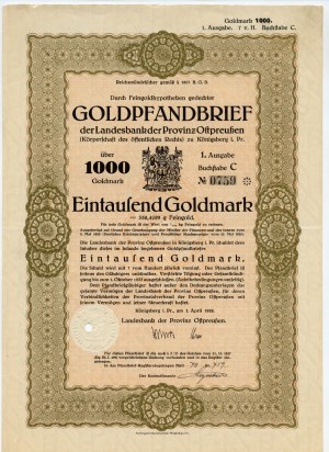 Königsberg - 1000 marchi d'oro 1928