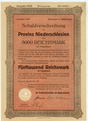 Wrocław/Breslau - 5000 Reichsmark 1928