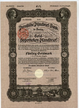 Berlino - 50 marchi d'oro 1923