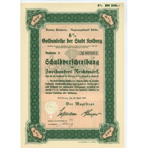Rolberg - 200 Reichsmark 1927