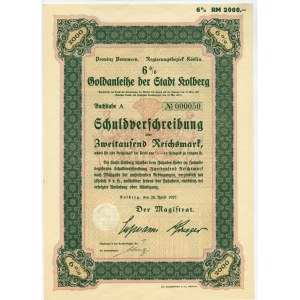Rolberg - 2000 Reichsmark 1927