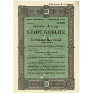 Görlitz - 2000 říšských marek 1928