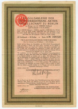 Berlin - 42 points d'or 1923