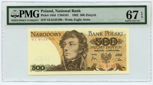 500 złotych 1982 - seria GL - PMG 67 EPQ