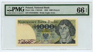 1000 złotych 1982 - seria EE - PMG 66 EPQ