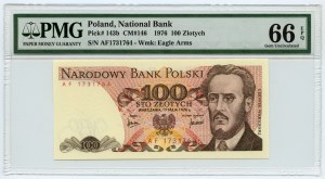 100 złotych 1976 - seria AF - PMG 66 EPQ